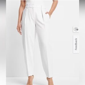 Express White High Rise Ankle Pants